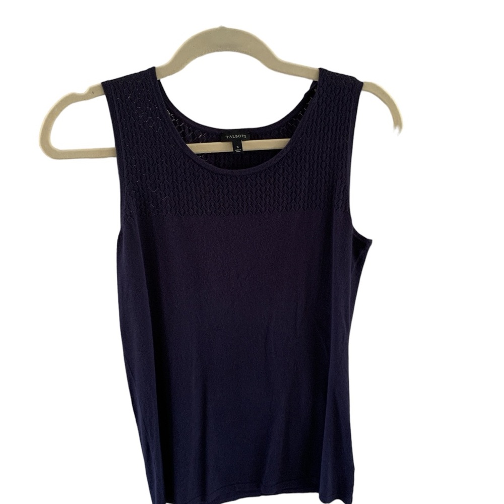 ⭐️Talbots Navy Sleeveless Sweater Shell⭐️